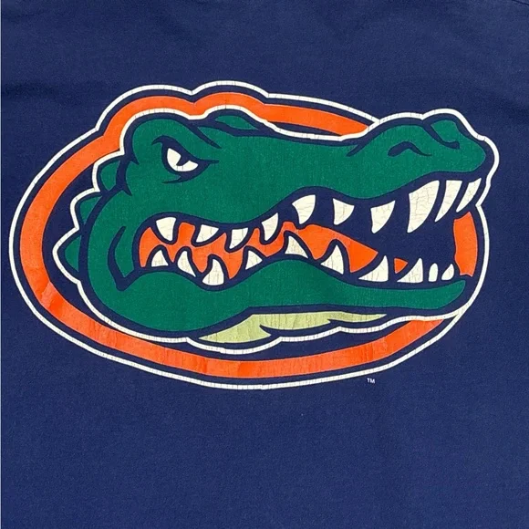 GALT SANDS University of Florida Gators Blue Crew Neck long Sleeve Shirt - Picture 4 of 8